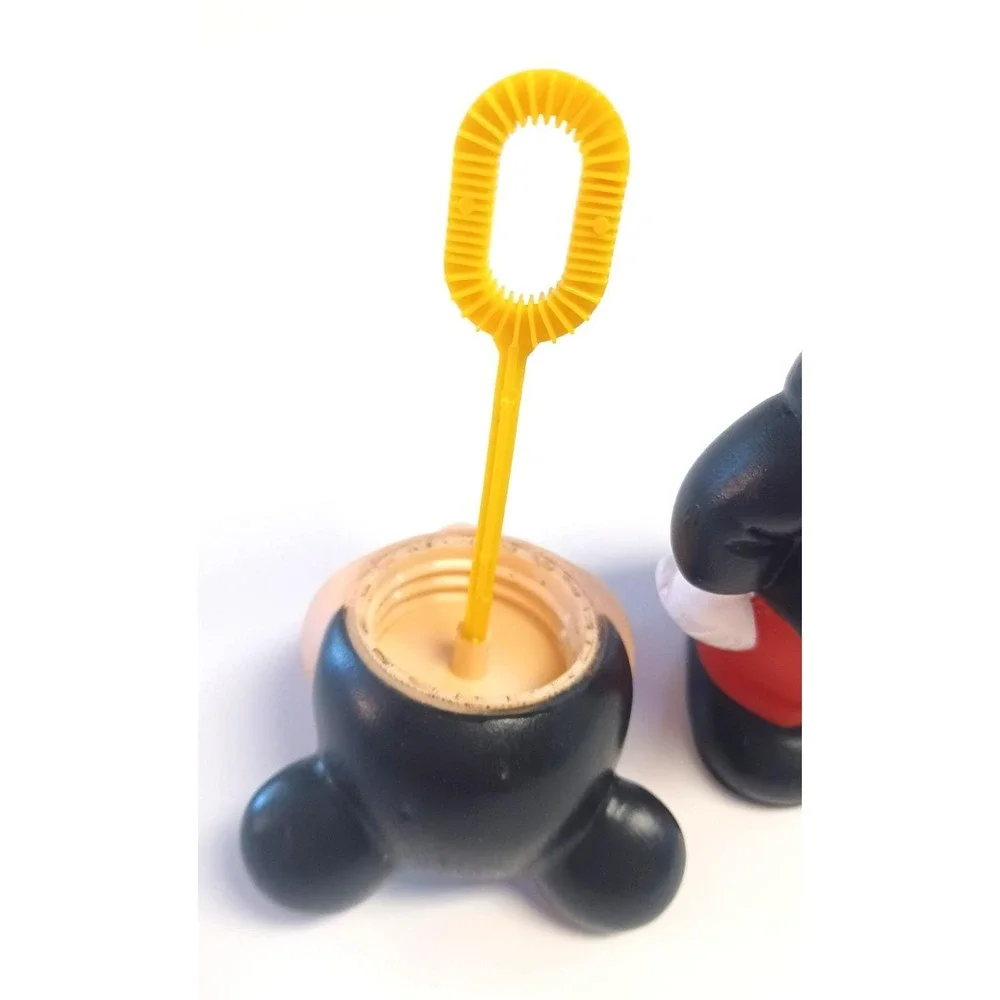 Vintage 1986 Tootsietoy Disney Mickey Mouse Tuxedo Bubble Bottle Wand Figure